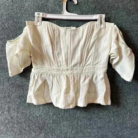Petit Trois Bustier by McGuire Denim‎ size Small White Ladies Top Blouse - Picture 5 of 10